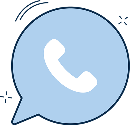 Chat bubble phone icon